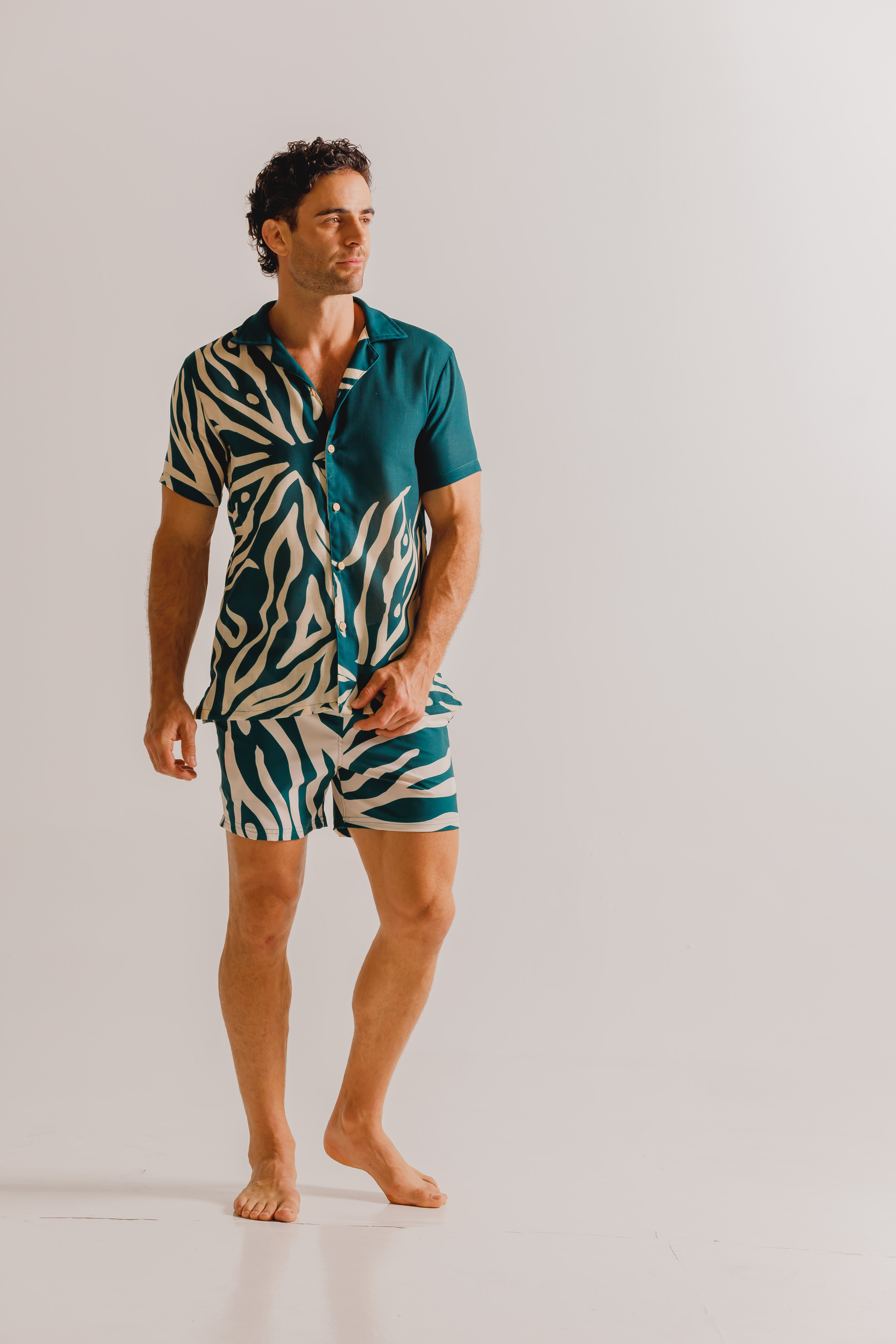 Camisa Hombre Coral Verde – foto 8